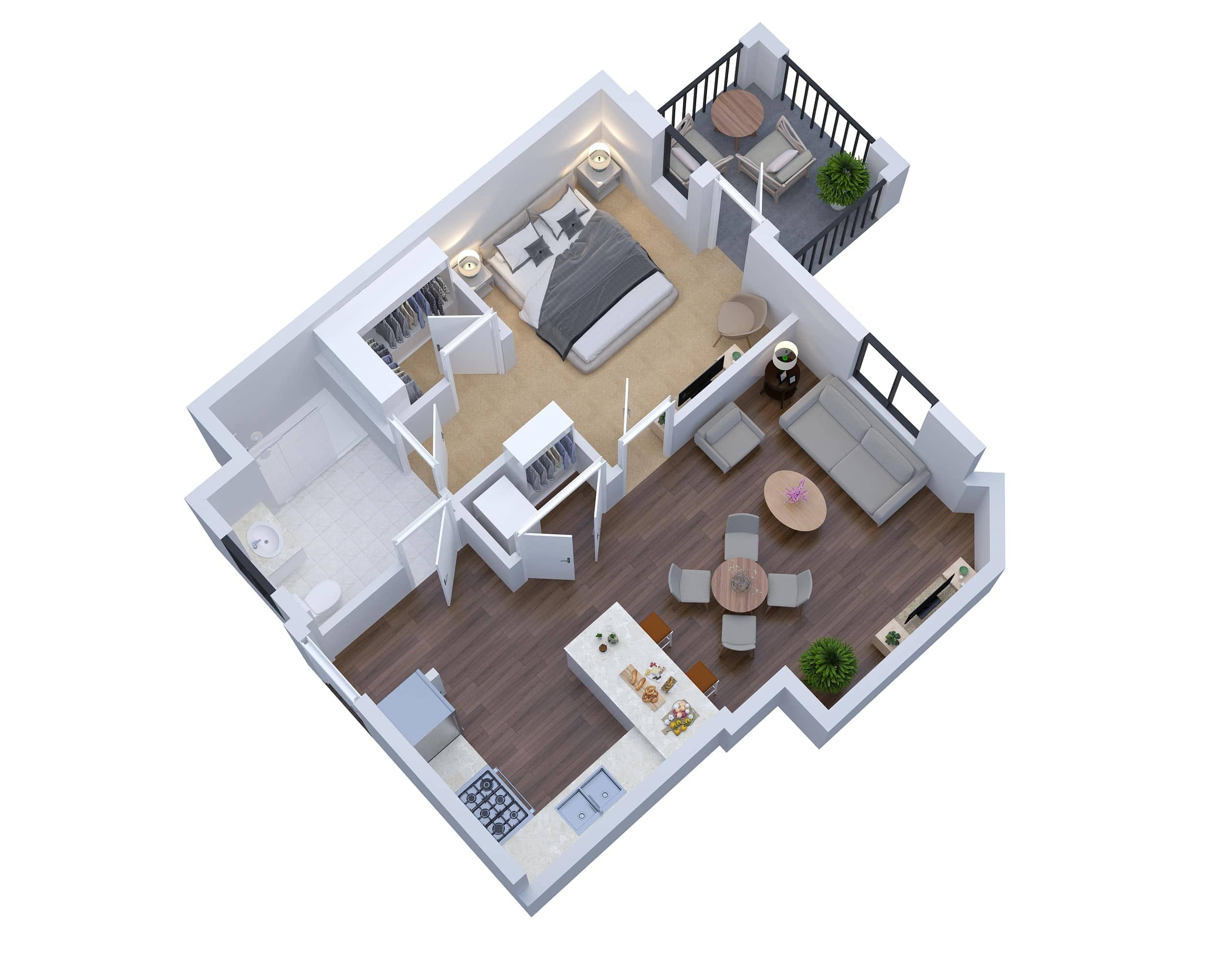 The Aruba floor plan